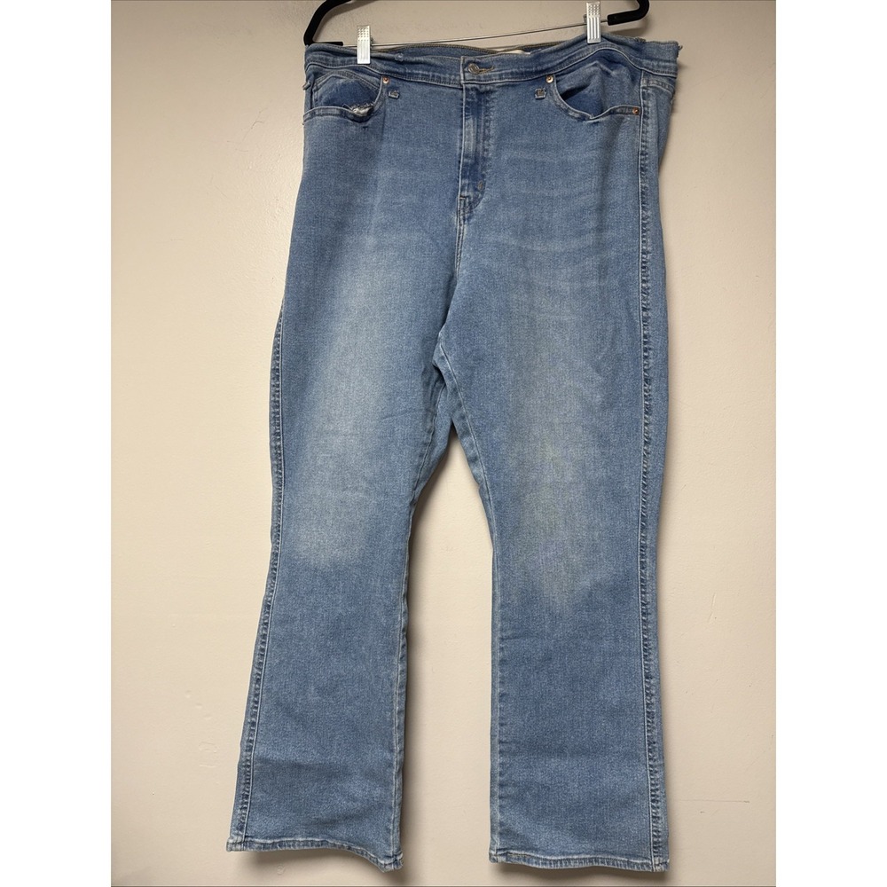 Levi Heritage High Rise Kick Boot Women's Blue Jeans Size 20 - Picture 4 of 9
